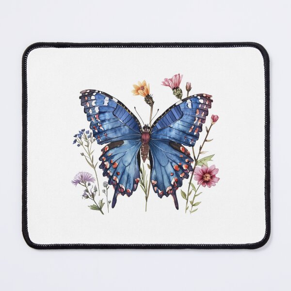 Item preview, Blue Butterfly | Elegant Nature Aesthetic Art designed and sold by Mandayartstudio.