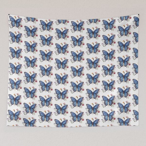 Item preview, Blue Butterfly | Elegant Nature Aesthetic Art designed and sold by Mandayartstudio.