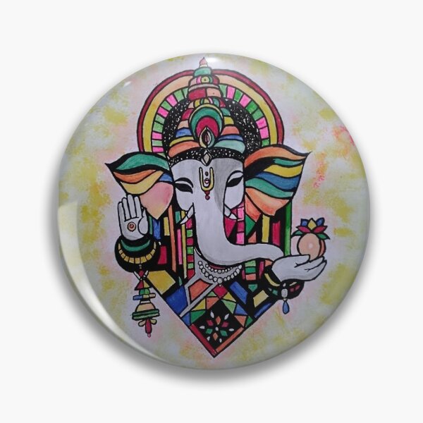 Item preview, Colorful Mandala Lord Ganesha Art Illustration designed and sold by ArtByPrachii.