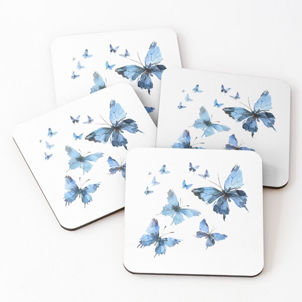 Item preview, Blue Butterfly | Elegant Nature Aesthetic Art designed and sold by Mandayartstudio.