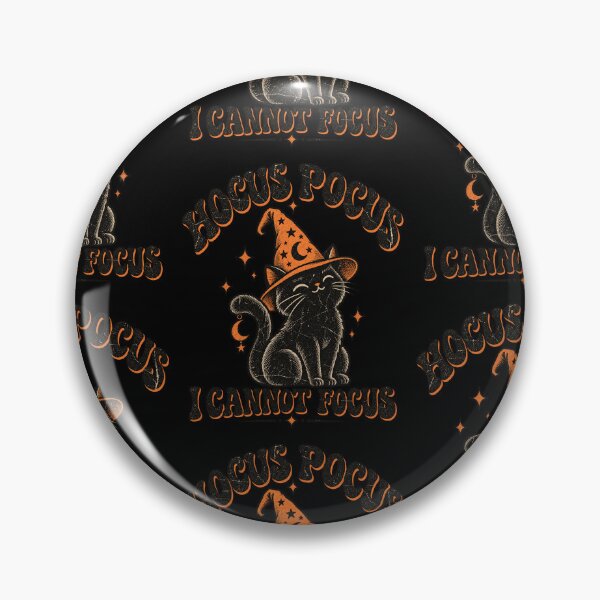 Item preview, Hocus Pocus I Cannot Focus Cute Black Cat Witch Halloween Design designed and sold by JapanAnimeSH1.