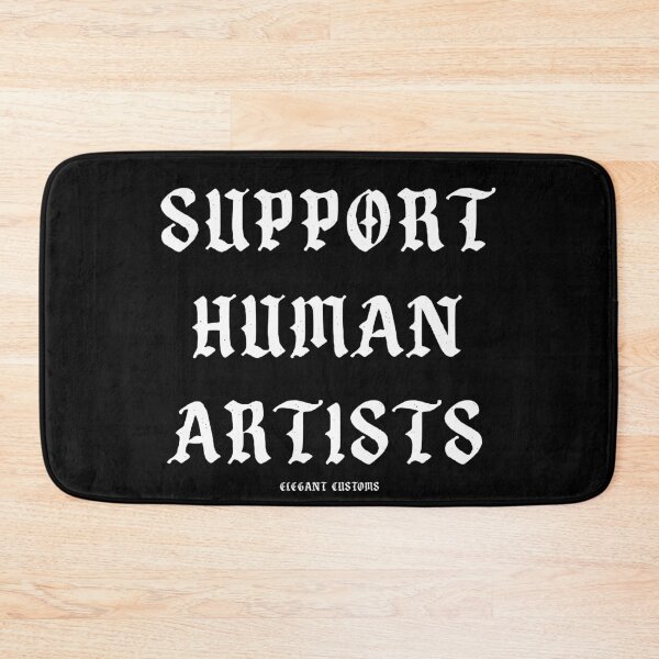 Item preview, Support Human Artists with text - Lowrider, Kustom, Hot Rod, Muscle Car designed and sold by Elegant Customs.