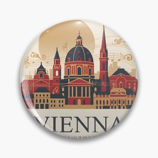 Item preview, Vienna Austria Vintage Travel Poster - Minimalist Imperial Art Print designed and sold by DuckOddity.