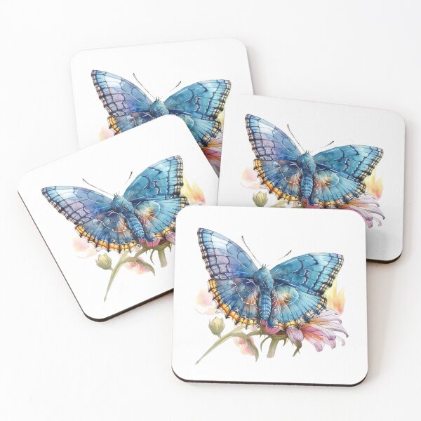 Item preview, Blue Butterfly | Elegant Nature Aesthetic Art designed and sold by Mandayartstudio.