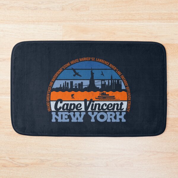 Item preview, Cape Vincent New York Sunset Retro Vintage Local Pride Logo designed and sold by CRHPOD20.