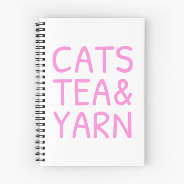 Item preview, Cats Tea And Yarn Cute Quote Cat Person Knitting Love Tea Sayings designed and sold by Raniya-Otte.