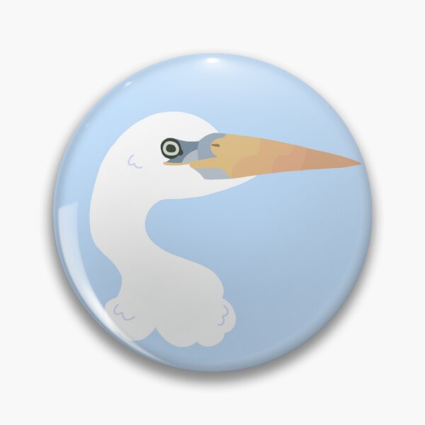 Item preview, CBS Sticker - Chinese Egret designed and sold by ClumsyPillbug.