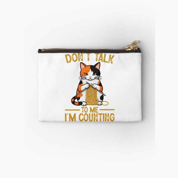 Item preview, Cool Cat Knits Lover Don'T Talk To Me I'M Counting Knitting And Needle designed and sold by Raniya-Otte.