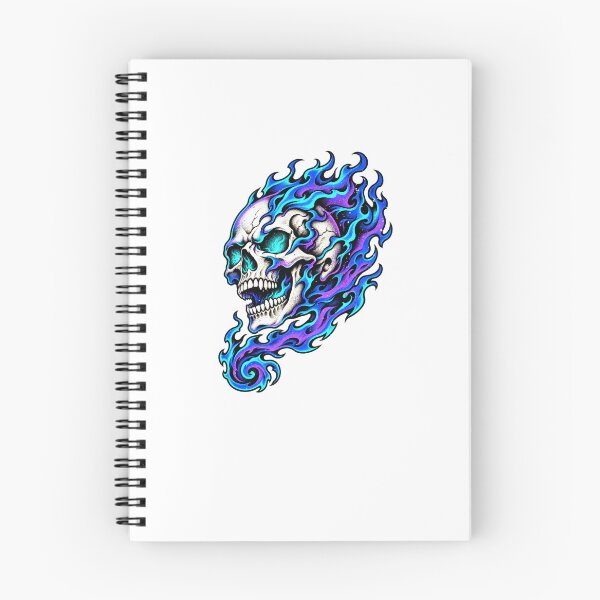 Item preview, Funny Flaming Skull Dark Fantasy Art Art designed and sold by elderberry.