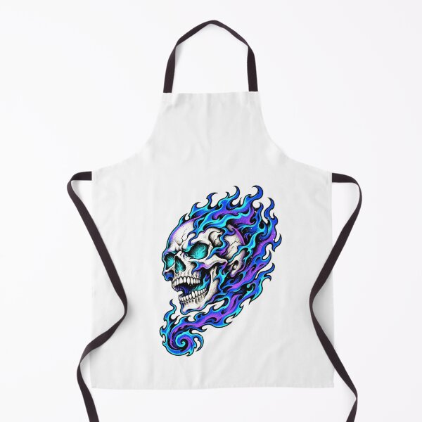 Item preview, Funny Flaming Skull Dark Fantasy Art Art designed and sold by elderberry.