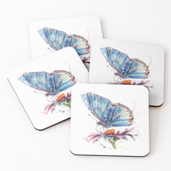 Item preview, Blue Butterfly | Elegant Nature Aesthetic Art designed and sold by Mandayartstudio.