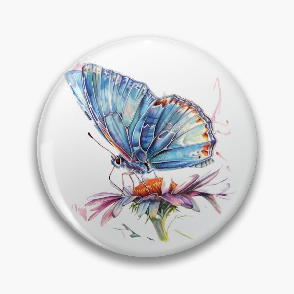 Item preview, Blue Butterfly | Elegant Nature Aesthetic Art designed and sold by Mandayartstudio.