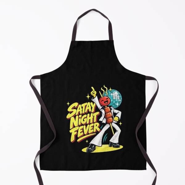 Item preview, Funny Satay Night Southeast Asian Grilled Food Dance Pun Art designed and sold by elderberry.