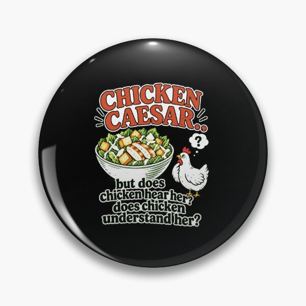 Item preview, Does Chicken Understand Her? Chicken Caesar Food Pun designed and sold by elderberry.