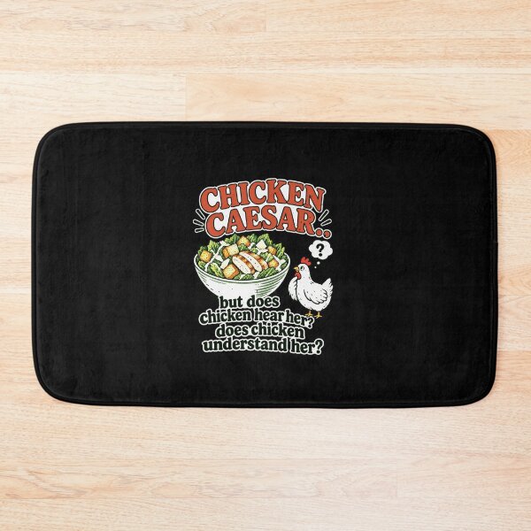 Item preview, Does Chicken Understand Her? Chicken Caesar Food Pun designed and sold by elderberry.