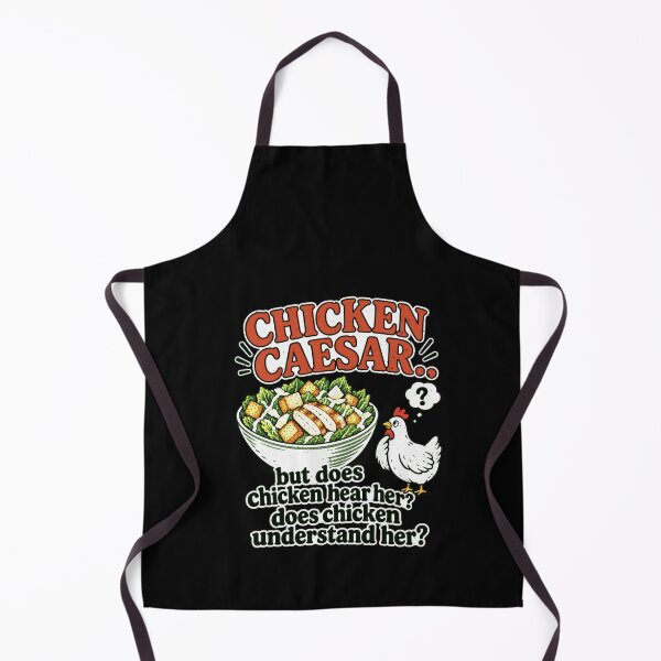 Item preview, Does Chicken Understand Her? Chicken Caesar Food Pun designed and sold by elderberry.