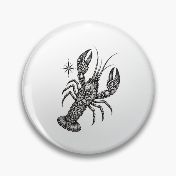 Item preview, Funny Ornate crawfish Illustration Art designed and sold by elderberry.