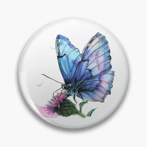 Item preview, Blue Butterfly | Elegant Nature Aesthetic Art designed and sold by Mandayartstudio.
