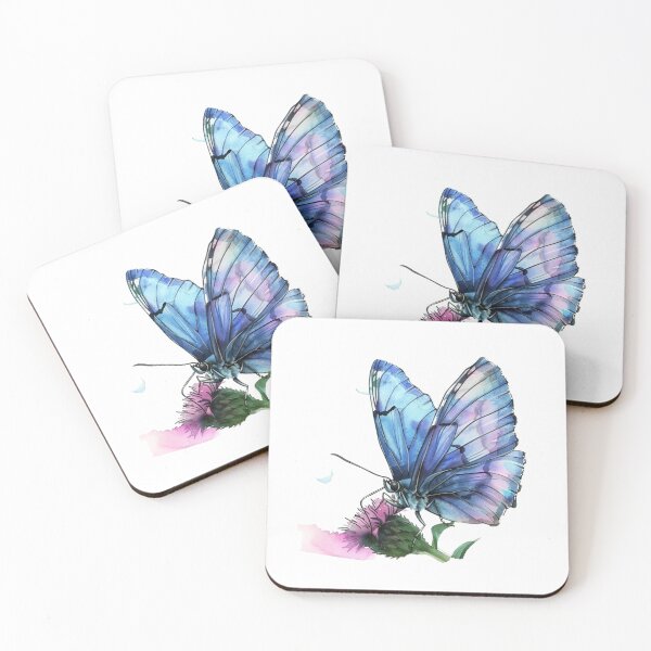 Item preview, Blue Butterfly | Elegant Nature Aesthetic Art designed and sold by Mandayartstudio.