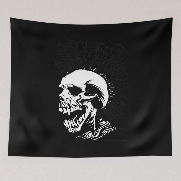 Item preview, The Exploited Spiked Skull  Print designed and sold by KAMILANDOVAL.