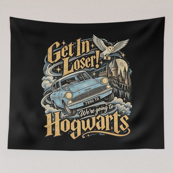 Item preview, Get In Loser We're Going To Magic School Flying Car Fantasy Design designed and sold by JapanAnimeSH1.