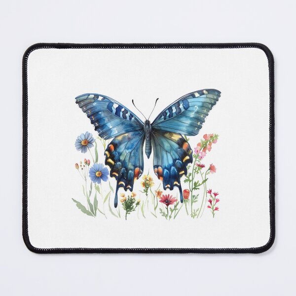 Item preview, Blue Butterfly | Elegant Nature Aesthetic Art designed and sold by Mandayartstudio.