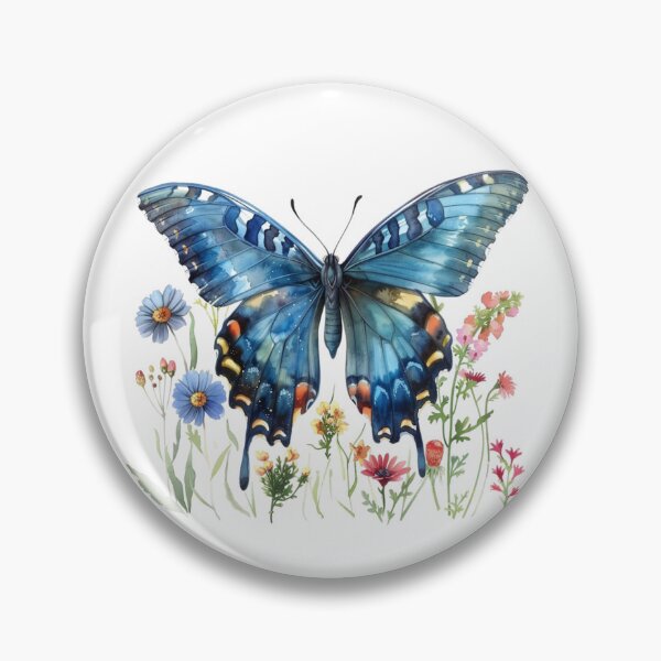 Item preview, Blue Butterfly | Elegant Nature Aesthetic Art designed and sold by Mandayartstudio.