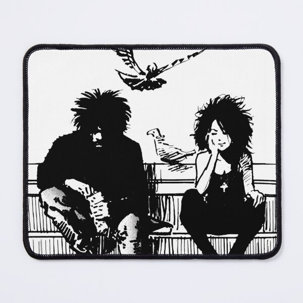 Item preview, Monochrome Comic Art Seated Figures and Birds designed and sold by PHYLLELLE15.