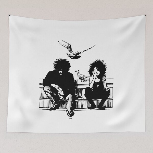 Item preview, Monochrome Comic Art Seated Figures and Birds designed and sold by PHYLLELLE15.