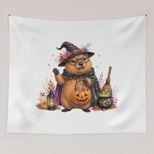 Item preview, Halloween Quokka Witch Quokka Cute designed and sold by Aniverlia.