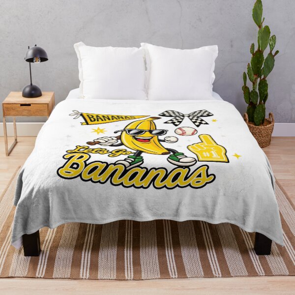 Item preview, Retro Fun Banana Baseball Fan  designed and sold by SolimanPav.