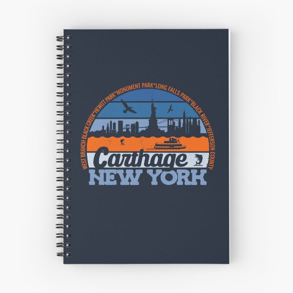 Item preview, Carthage New York Sunset Retro Vintage Local Pride Logo designed and sold by CRHPOD20.