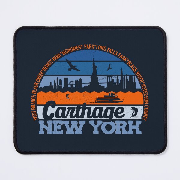 Item preview, Carthage New York Sunset Retro Vintage Local Pride Logo designed and sold by CRHPOD20.