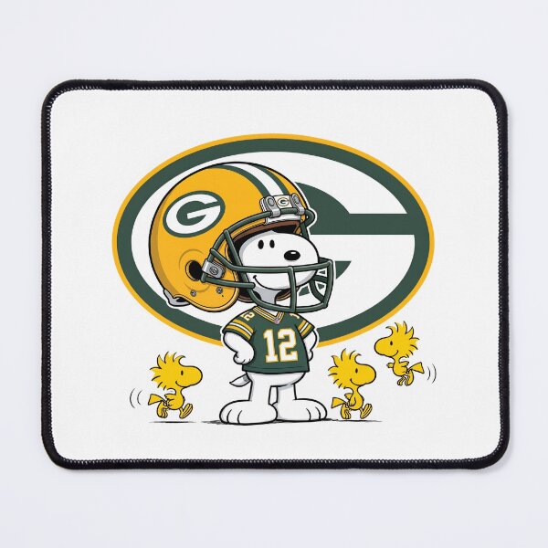 Item preview, Snoopy And Woodstock Green Bay Packers Football Fan Game Day designed and sold by DamianRoy88.