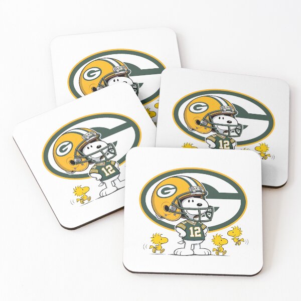 Item preview, Snoopy And Woodstock Green Bay Packers Football Fan Game Day designed and sold by DamianRoy88.