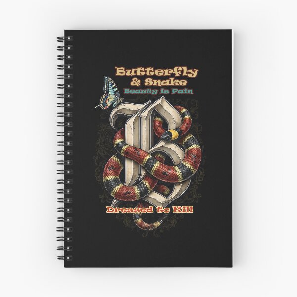 Item preview, Butterfly & Snake - Beauty is Pain | Gothic Tattoo Art designed and sold by BrainConstip.