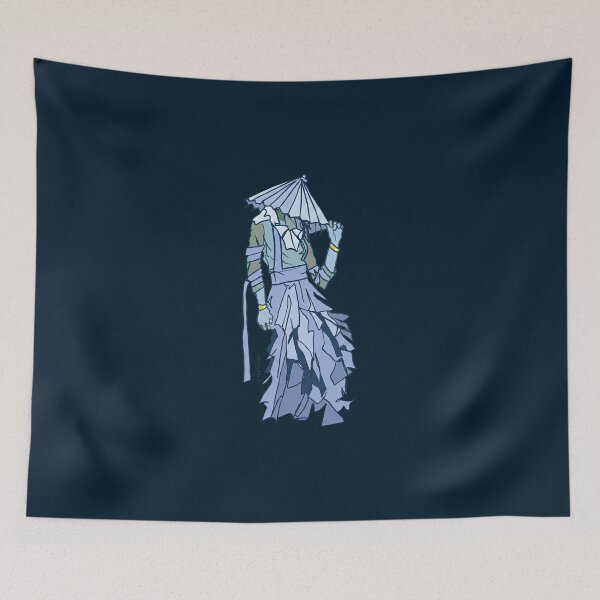 Item preview, Blue Fashion Figure Illustration designed and sold by SpotShopCo.