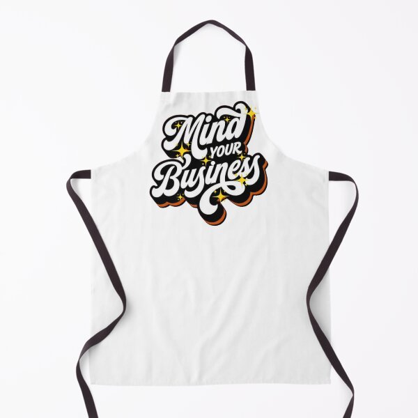 Item preview, Mind Your Business Retro Typography Sparkle Graphic designed and sold by MythForgeBrand.