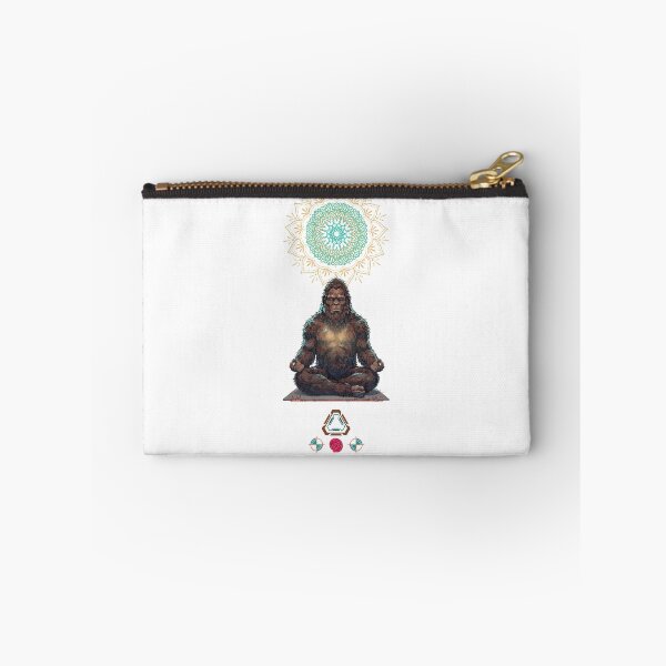 Item preview, Meditating Bigfoot Zen Sasquatch Yoga Pose Art designed and sold by Whimsy Trail Co.