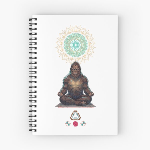 Item preview, Meditating Bigfoot Zen Sasquatch Yoga Pose Art designed and sold by Whimsy Trail Co.