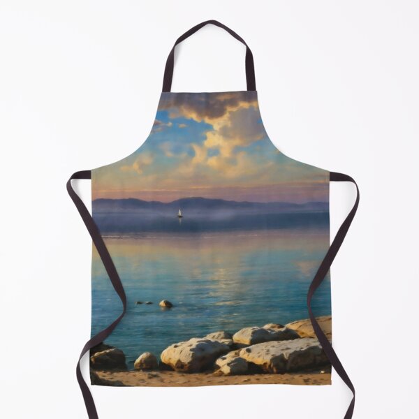 Item preview, Quiet Coastal Cove with a Distant Sailboat designed and sold by Zeph1.