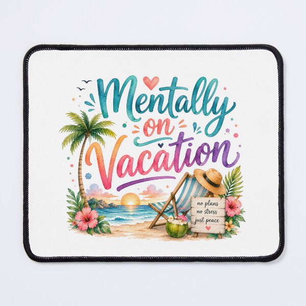 Item preview, Mentally on vacation designed and sold by nimmitrends.