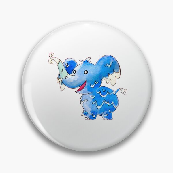 Item preview, Blue Elephant Monster designed and sold by Friendlyodditi.