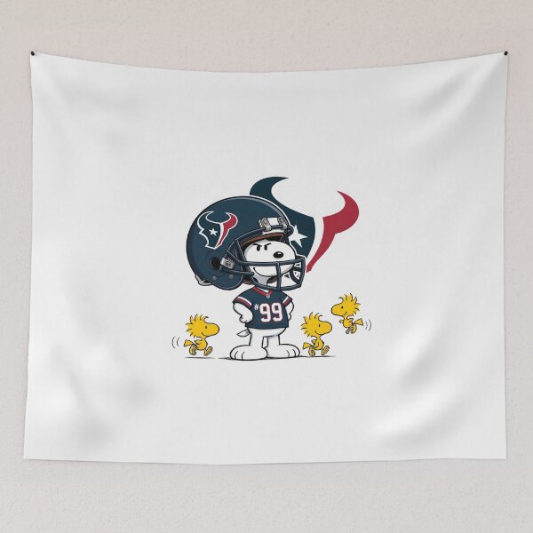 Item preview, Snoopy And Woodstock Houston Texans Football Fan Game Day designed and sold by DamianRoy88.