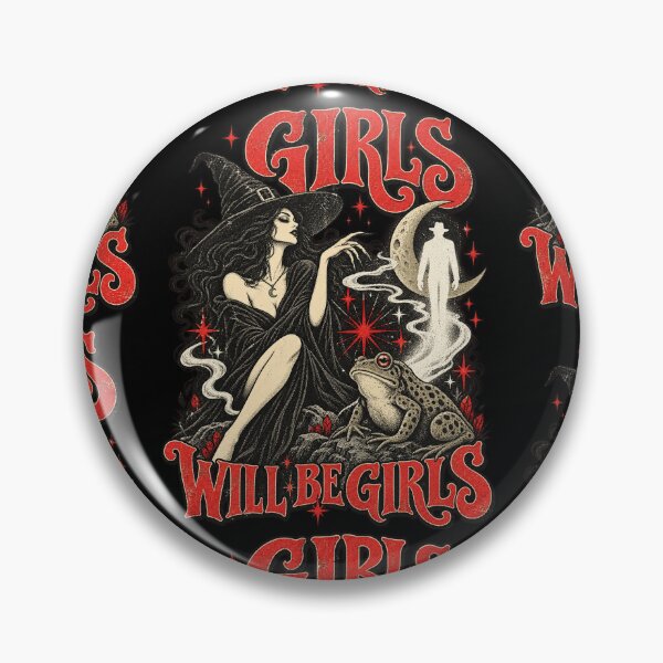 Item preview, Girls Will Be Girls Witch Toad Gothic Retro Fantasy Design designed and sold by DevilMayCrySh.