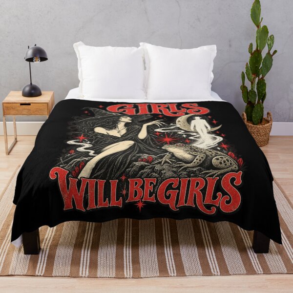Item preview, Girls Will Be Girls Witch Toad Gothic Retro Fantasy Design designed and sold by DevilMayCrySh.