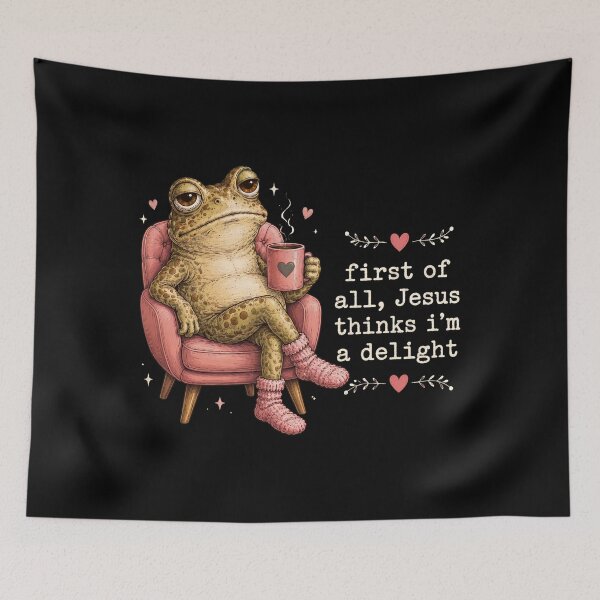 Item preview, First Of All, Jesus Thinks I'm A Delight designed and sold by Beanimilki.