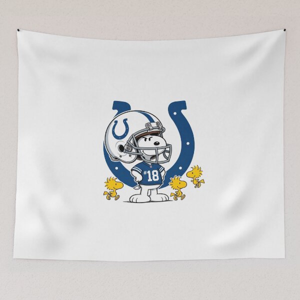 Item preview, Snoopy And Woodstock Indianapolis Colts Football Fan Game Day designed and sold by DamianRoy88.