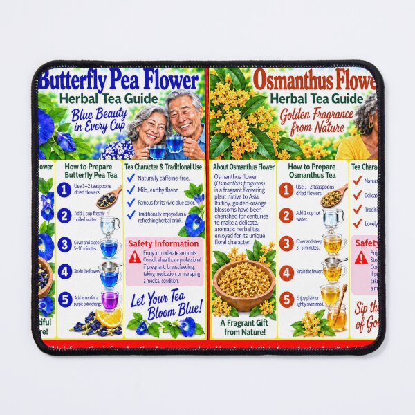 Item preview, Butterfly Pea and Osmanthus Guide designed and sold by New Wave Artworks & Odds &Ends.