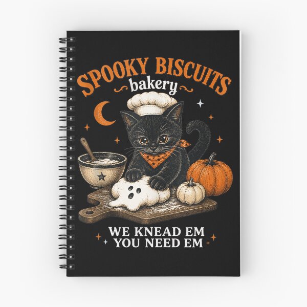 Item preview, Spooky Biscuits Bakery Funny Black Cat Halloween Pumpkin  designed and sold by KelsterRandom.